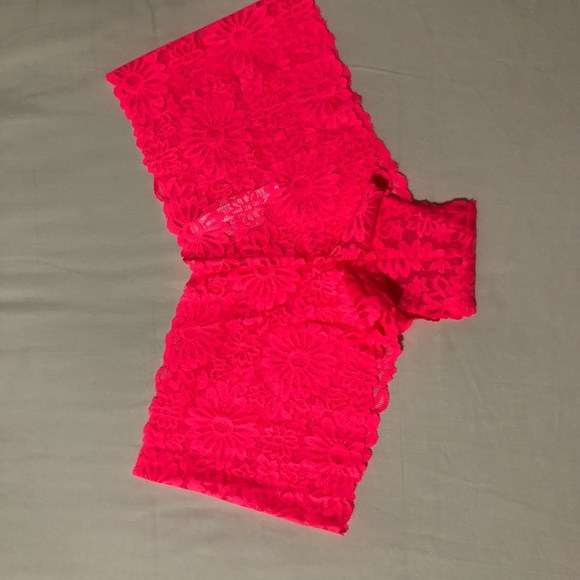 PINK Victoria's Secret Other - Victoria’s Secret bright pink sexy lacy high rise cheeky